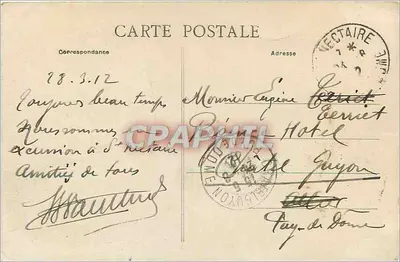 Pitoreska Auvergne — Ogólny widok doliny Prades — Châtelguyon, n°3047 — Rewers