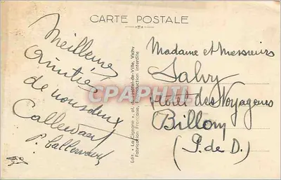 Clermont-Ferrand — Statua di Urbain II e la Cattedrale — La Cigogne, n°4029 — Verso