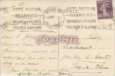 Biarritz (B.-P.) - Rocher da Virgem - M. D. — Verso