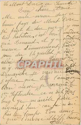 Le Mont-Dore — Algemene uitzicht en het Puy Gros — LL. — n° 204 — Achterkant