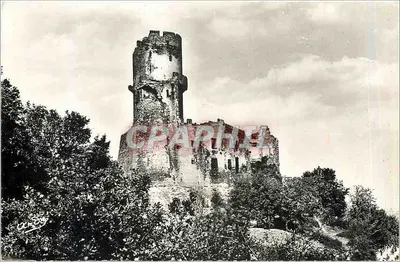 Castelo de Tournoel — visto do sul — Edição d'Art André, Grenoble
