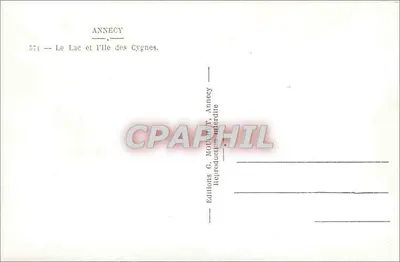 Annecy — Il Lago e l'Isola dei Cigni — Edizioni G. Mouret, Annecy, n° 571 — Verso