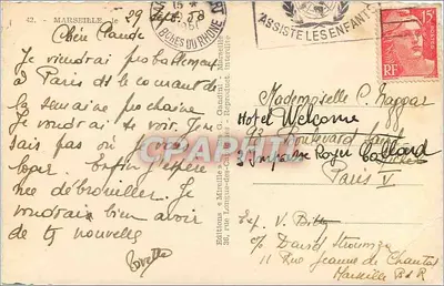 Marsella — Recuerdo de Marsella — Mireille — Reverso