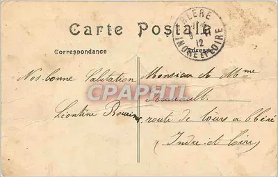 Beaumont-sur-Sarthe — Velho ponte Romano — Guittton, editor — Verso