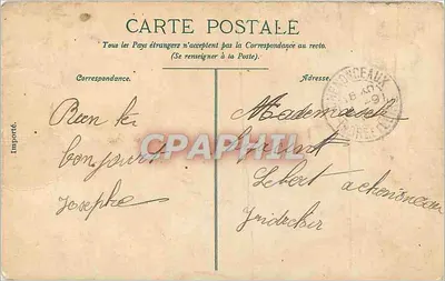 Chenonceaux — Zamek nad Cherem — wydawca N.D. — Rewers