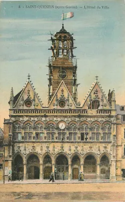 Saint-Quentin (após Guerra) — O Hotel de Ville — Edil. N.G., Saint-Quentin