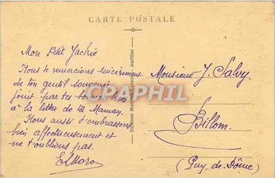 Een Waterval in de buurt van Vic-sur-Cère — Het Pittoreske Cantal — Uitgaven Marcon-Laborde — Achterkant