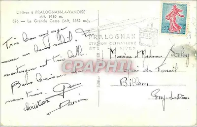 प्रालोग्नान-ला-वानोइस — ला ग्रांड कासे — प्रकाशन प्रालोग्नान — पीछे