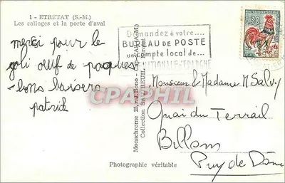 Os calloges e a porta d'aval — Étretat (S-M) — Coleção Billoem — Verso