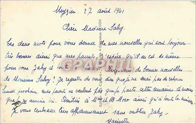 Lyon — Vue générale — Édition des 4-Climats, n° 532 — Verso