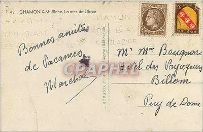 Chamonix-Mont-Blanc — Morze lodowe — L. Norand, Fotograf (Haute-Savoie) n°42 — Rewers