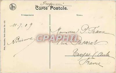 Dinant — A Igreja e a Cidadela — Nels, Bruxelas, Série Dinant No. 135. — Verso
