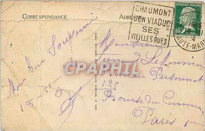 Chaumont - O Viaduto, altura de 53 m, comprimento de 654 m e a Vale Saint-Roch - LL — Verso