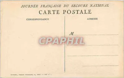 Mulher segurando uma criança — 1918 — Devambez, Passage Panoramab, 63, Paris — Visé N°. — Verso