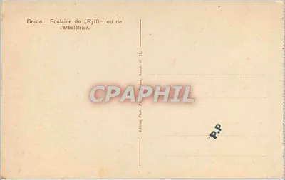 Bern — Fontanna Ryffli lub strzelca — wydawnictwo P.P. Berno, C. II. — Rewers