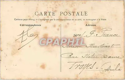 Étampes — Torre de Guinette — B. F., Paris, n°28 — Verso