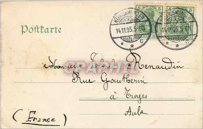 Abtei Heisterbach — gotische Ruinen — Antike Ansichtskarte von Arthur Zinner, München — Rückseite