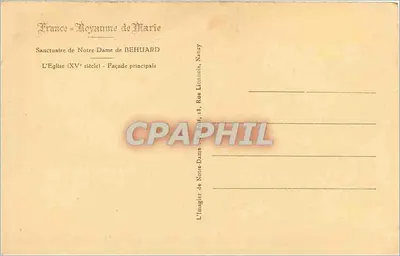 Sanktuarium Najświętszej Maryi Panny z Behuard — Katedra z XV wieku — L'Imagier de Notre-Dame, 13 Rue Behuard, Nancy — Rewers