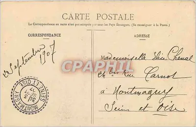 Chegada ao topo do Puy de Dôme — Clermont-Ferrand — Lib. Bougé-Béal, 21 Rue de l’Ecu — Verso