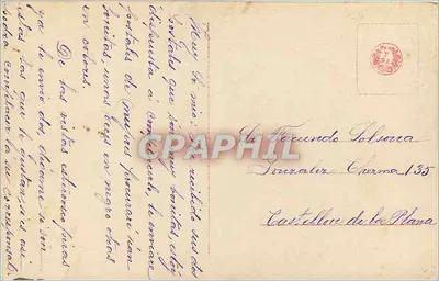Joséfina García — Portret kobiety z bukietem róż — Correos — Rewers