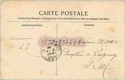 Moret-sur-Loing — Widok na Loing — wydawca Pontise, nr 502 — Rewers