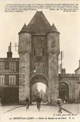 MORET-sur-LOING — Porta de Samois ou de Paris — P. Coffin, fot.-edit., Moret