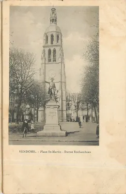 Vendôme - Place St-Martin - Statue Rochambeau