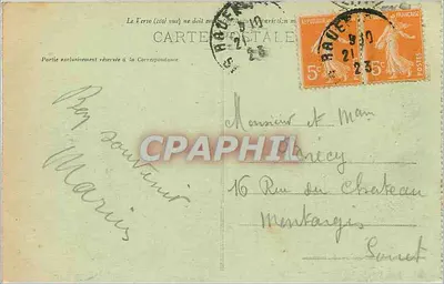 Rouen — Ogólny widok w stronę Seiny — C.V. 421 — Rewers