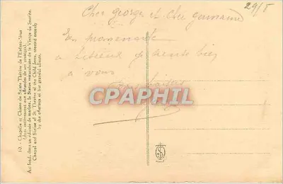 Kaplica św. Teresy Dzieciątkowej — ofiary za łaski — wydawca anonimowy, nr 10 — Rewers