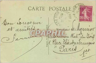 Châtelguyon — A Fachada do Novo Estabelecimento — L'AUVERGNE PITTORESQUE — Verso