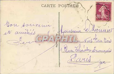 A Auvergne pitoresca — Châtelguyon, Fonte Louise — J. Idéal — Verso