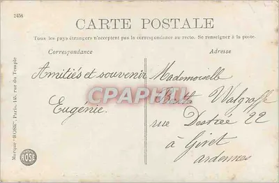 Le Havre — Museu e Avenida dos Estados Unidos — editor A. Boëllanger, n°3 — Verso
