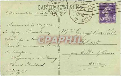 Paris — The Place de la Bastille and the Column of July — C.M. — Back