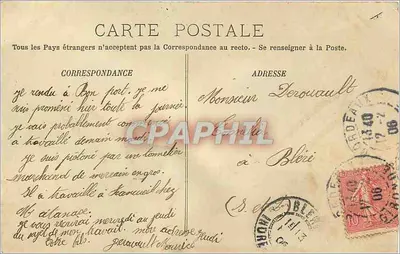 La Gare d'Orléans — Bordeaux — LL, n° 139 — Verso