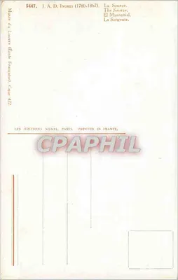 Źródło — scena z Sorgente — wydawca Les Éditions Nomis, Paryż, nr 5447 — Rewers