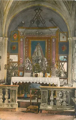 Interior da igreja — Notre-Dame-de-Laghet (A.M.) — Impr. H.D.A. — St-Roch — Nice
