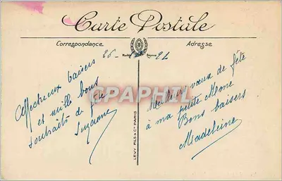 Les Sables-d'Olonne — Efekt fal — wydawca Lévy Fils & Cie, Paryż, nr 97 — Rewers