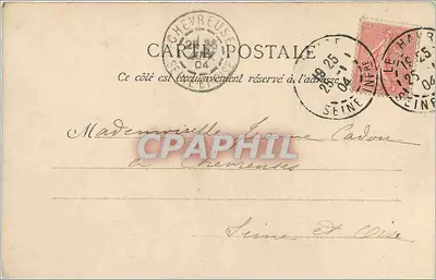 Sainte-Adresse — Le Pain de Sucre — Wydawca E.J. n°69 — Rewers