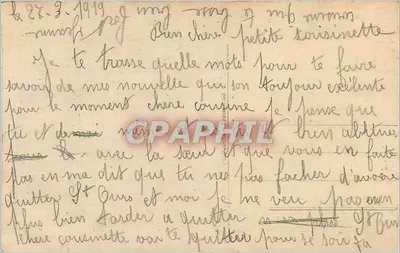 Giovane donna in abito floreale — Myposotis EME n°264 — Verso