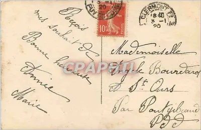 Młoda kobieta w dekorze hawranu — Święta Nowego Roku — Dix Paryż 2286 — Rewers