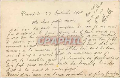 Joven mujer en vestido a rayas — DIX 344 — Editor DIX — Reverso
