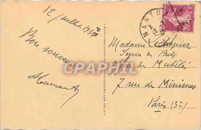 NANTUA — Ogólny widok i jezioro — C. des Arts Photographiques — Rewers
