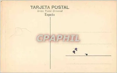 Burgos-Cartuja — Grobowiec księcia Alfonso — Unión Postal Universal — Rewers