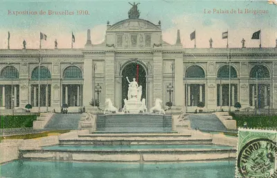 ब्रसेल्स के प्रदर्शनी 1910 — बेल्जियम के पैलेस — छापकर्ता: ले नॉर्ड-ओस्ट