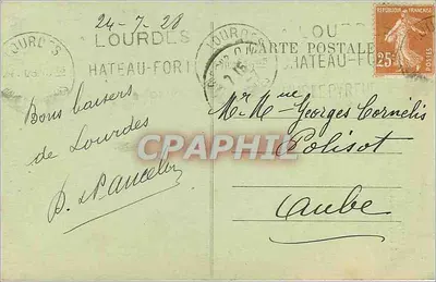 Lourdes. Castelo-Forte e Escada da Porta de Carlemagne — As Pirineus, n°753 — Verso