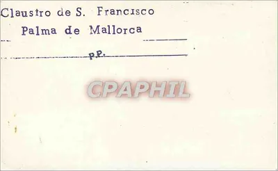 Kloster Świętego Franciszka - Palma de Mallorca — wydawca nieznany, numer serii nie widoczny — Rewers