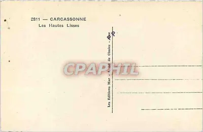 Carcassonne — Les Hautes Lisses — Wydawnictwo Mar de Cimiez — Rewers