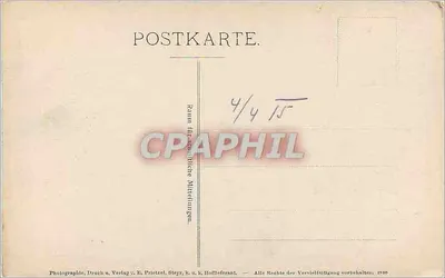 Benediktinerstift Kremsmünster — Coleção de Obras de Arte Alemãs, Sala III — Fot. & Verlag E. Prietzl, Steyr — Verso