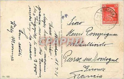 Zugspitzbahn — zasnieżona góra i teleferyk — wydawca nieznany, nr 935 — Rewers