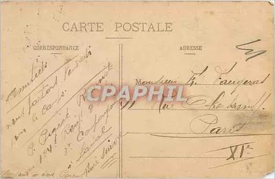 Laval - Porte Beucheresse — widok wejścia do miasta z wieżą i budynkami — Rewers